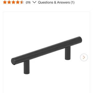 Modern Black Cabinet Pull